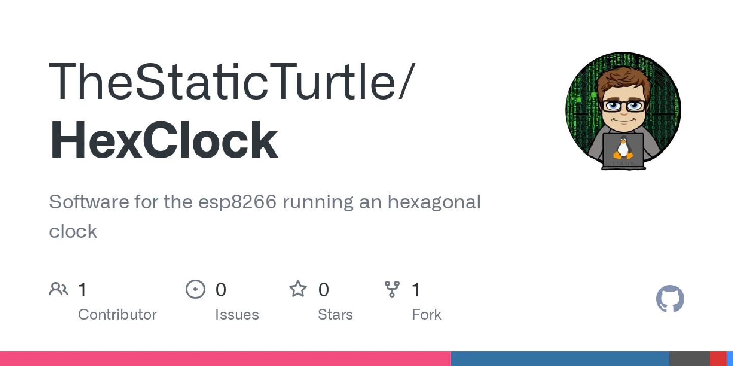 Software for the esp8266 running an hexagonal clock - GitHub - TheStaticTurtle/HexClock: Software for the esp8266 running an hexagonal clock