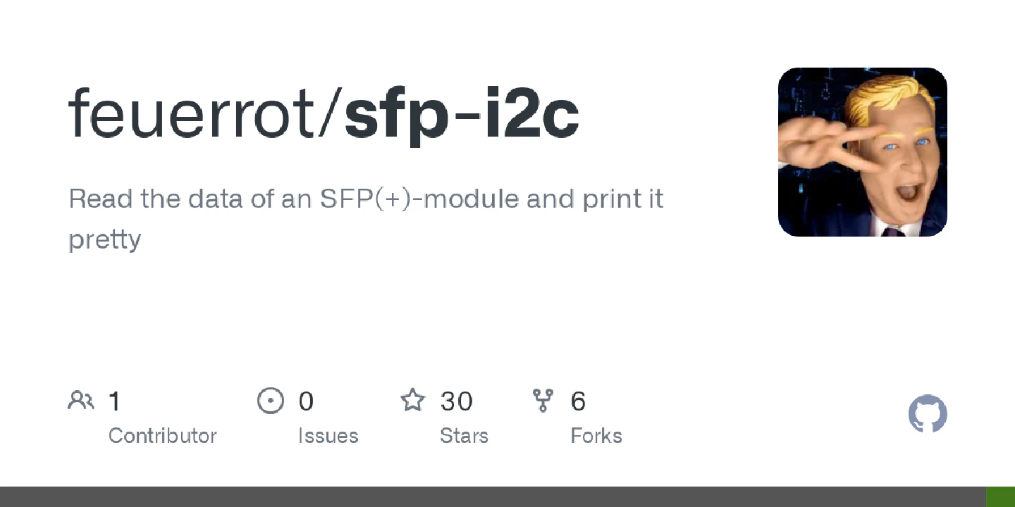 Read the data of an SFP(+)-module and print it pretty - feuerrot/sfp-i2c