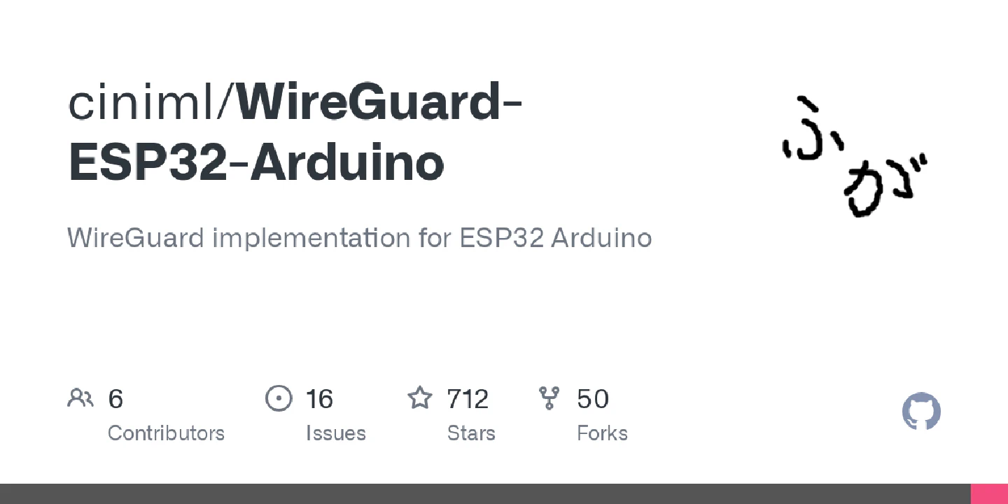 WireGuard implementation for ESP32 Arduino. Contribute to ciniml/WireGuard-ESP32-Arduino development by creating an account on GitHub.