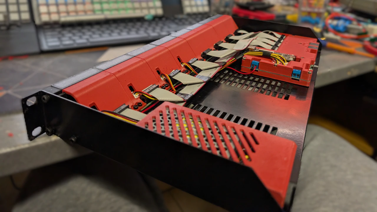 Final assembly (with cables, front)